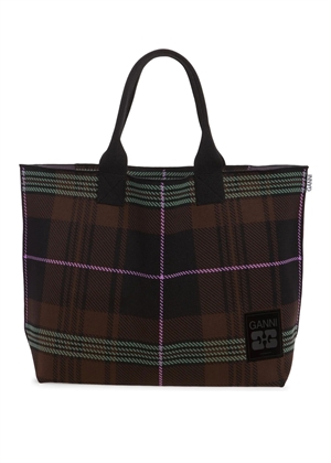Knit easy shopper medium Chicory Coffee C20800046 Ganni 